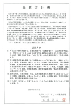 品質方針書